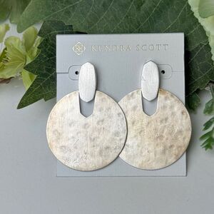 KENDRA SCOTT | Didi Silver Statement Earrings | New NWT